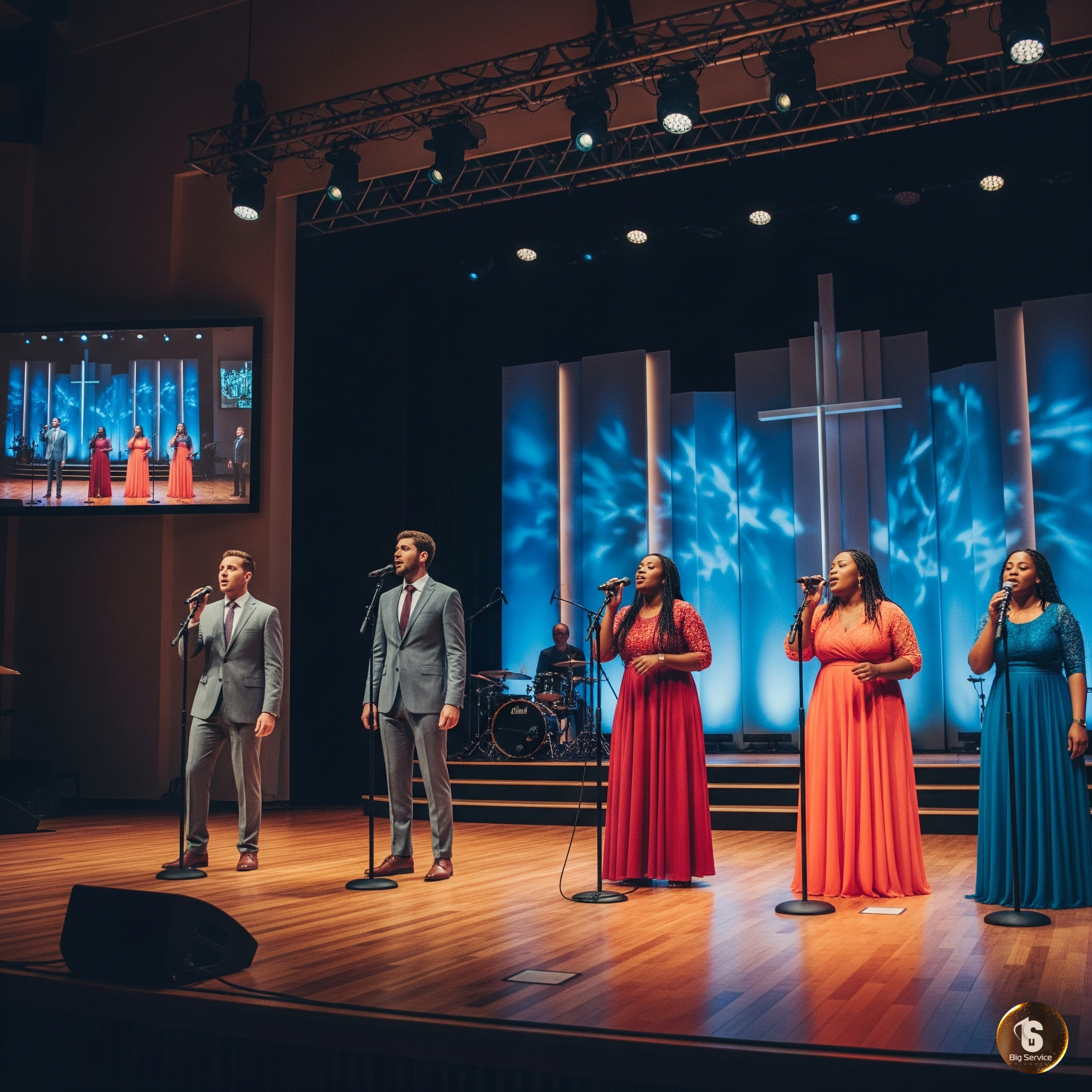 Escenario de asignación de coro